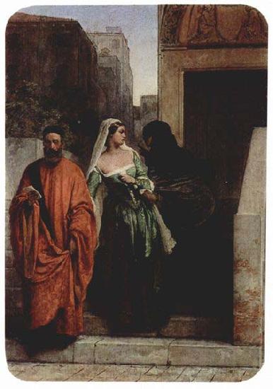 Francesco Hayez Venetian Women oil painting image